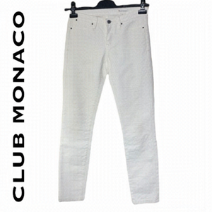 CLUB Monaco white floral print dress pants size 2
